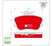 Kit pastiglie freno TRW Anteriore per MERCEDES CLASSE C 280 250 230 220 200 #i4