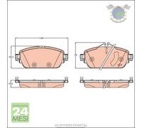 Kit pastiglie freno TRW Anteriore per MERCEDES CLASSE E 220 200 C 300 180 160