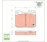 Kit pastiglie freno TRW Anteriore per MERCEDES CLASSE S 280(126.021) 560 500 45
