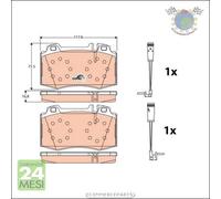 Kit pastiglie freno TRW Anteriore per MERCEDES CLASSE S 500 430 400 350 320 280