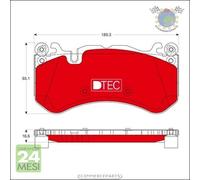 Kit pastiglie freno TRW Anteriore per MERCEDES CLASSE S 650 600 CL M ML E 63 #np