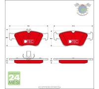 Kit pastiglie freno TRW Anteriore per MERCEDES CLASSE S SEC/CL 500 E 300 290 #jb