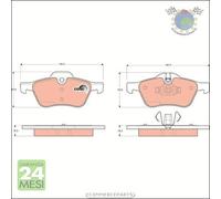 Kit pastiglie freno TRW Anteriore per MINI
