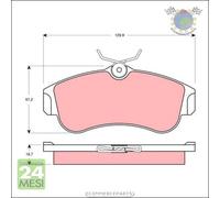 Kit pastiglie freno TRW Anteriore per NISSAN ALMERA II PRIMERA