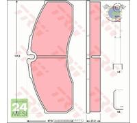 Kit pastiglie freno TRW Anteriore per NISSAN CABSTAR ATLEON