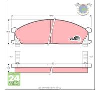 Kit pastiglie freno TRW Anteriore per NISSAN PATHFINDER VANETTE TERRANO SERENA