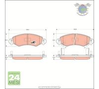 Kit pastiglie freno TRW Anteriore per OPEL AGILA SUZUKI WAGON