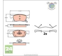 Kit pastiglie freno TRW Anteriore per OPEL ASTRA K