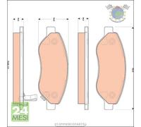 Kit pastiglie freno TRW Anteriore per OPEL CORSA D