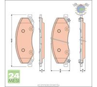Kit pastiglie freno TRW Anteriore per OPEL INSIGNIA A SAAB 9-5