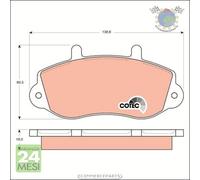 Kit pastiglie freno TRW Anteriore per OPEL MOVANO A RENAULT MASTER