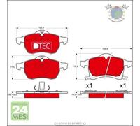 Kit pastiglie freno TRW Anteriore per OPEL ZAFIRA B A / ASTRA G #ju