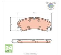 Kit pastiglie freno TRW Anteriore per PORSCHE BOXSTER CAYMAN 911 718