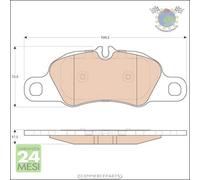 Kit pastiglie freno TRW Anteriore per PORSCHE BOXSTER CAYMAN 911 #pq