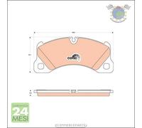 Kit pastiglie freno TRW Anteriore per PORSCHE PANAMERA CAYENNE VW TOUAREG