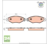 Kit pastiglie freno TRW Anteriore per RENAULT KANGOO #pv