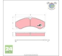 Kit pastiglie freno TRW Anteriore per RENAULT MASCOTT MASTER