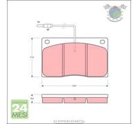 Kit pastiglie freno TRW Anteriore per RENAULT MASTER