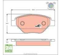 Kit pastiglie freno TRW Anteriore per RENAULT MEGANE