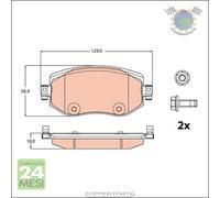 Kit pastiglie freno TRW Anteriore per RENAULT MEGANE #qq