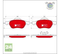 Kit pastiglie freno TRW Anteriore per RENAULT SCENIC MEGANE GRAND CLIO #m1