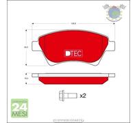 Kit pastiglie freno TRW Anteriore per RENAULT SCENIC MEGANE KANGOO GRAND #lq