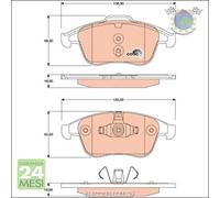 Kit pastiglie freno TRW Anteriore per RENAULT SCENIC MEGANE LAGUNA GRAND CLI #of