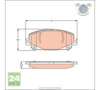 Kit pastiglie freno TRW Anteriore per RENAULT TALISMAN SCENIC MEGANE ESPACE CAP