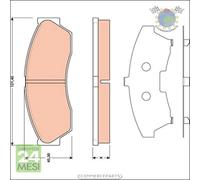 Kit pastiglie freno TRW Anteriore per ROVER CITYROVER