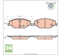Kit pastiglie freno TRW Anteriore per SKODA FABIA VW POLO 602 604 612 614