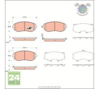 Kit pastiglie freno TRW Anteriore per SUBARU LEGACY IV FORESTER TRIBECA OUTBACK