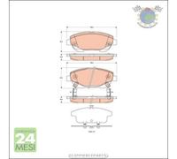 Kit pastiglie freno TRW Anteriore per TOYOTA AVENSIS VERSO #te