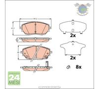 Kit pastiglie freno TRW Anteriore per TOYOTA COROLLA C-HR #qy