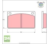 Kit pastiglie freno TRW Anteriore per VOLVO 260 240 164 140 P