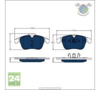 Kit pastiglie freno TRW Anteriore per VOLVO V60