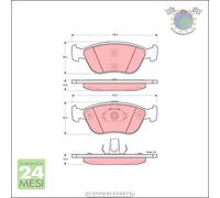 Kit pastiglie freno TRW Anteriore per VOLVO XC70 V70 S70 C70 850