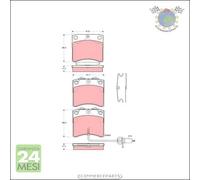 Kit pastiglie freno TRW Anteriore per VW TRANSPORTER #j1