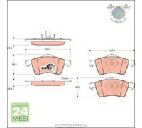 Kit pastiglie freno TRW Anteriore per VW TRANSPORTER #jj
