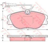 Kit pastiglie freno TRW GDB1058 asse anteriore