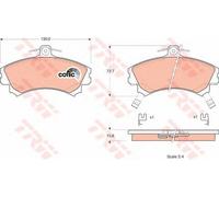 Kit pastiglie freno TRW GDB1317 asse anteriore