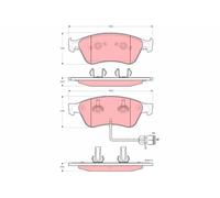 Kit pastiglie freno TRW GDB1598 asse anteriore