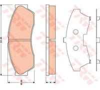 Kit pastiglie freno TRW GDB1796 asse anteriore