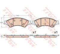 Kit pastiglie freno TRW GDB2005 asse anteriore