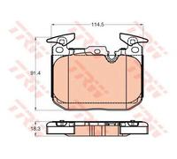 Kit pastiglie freno TRW GDB2031 asse anteriore