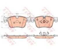 Kit pastiglie freno TRW GDB2035 asse anteriore