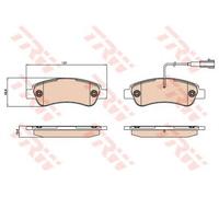 Kit pastiglie freno TRW GDB2068 asse posteriore