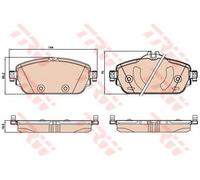 Kit pastiglie freno TRW GDB2070 asse anteriore