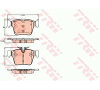 Kit pastiglie freno TRW GDB2154 asse posteriore