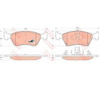 Kit pastiglie freno TRW GDB3163 asse anteriore