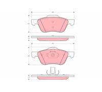 Kit pastiglie freno TRW GDB3272 asse anteriore